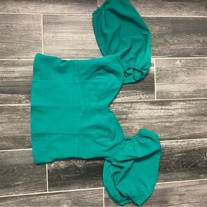 Teal Off-Shoulder Top